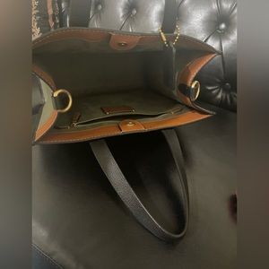 Elegant Black and Brown Women's Tote Bag